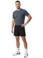 Image for Men's Brand Logo Printed Sport Top,Dark Grey