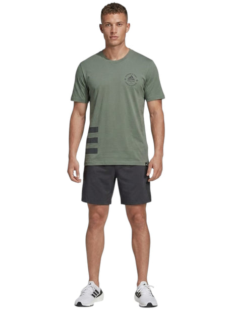 Image for Men's Brand Logo Printed Top,Olive