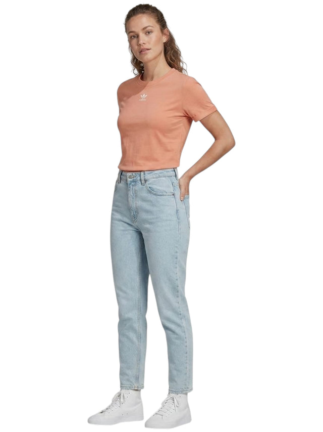 Image for Women's Brand Logo Printed Top,Coral