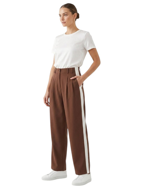 Image for Women's Striped Classic Pant,Brown