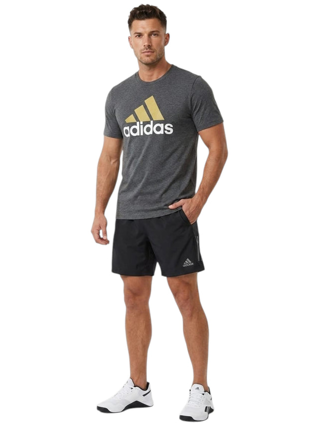 Image for Men's Brand Logo Printed Top,Dark Grey