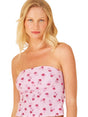 Image for Women's Printed Adjustable Straps Tankini Top,Pink