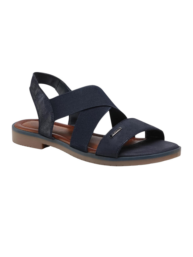 Image for Women's Ribbed Sandals,Navy