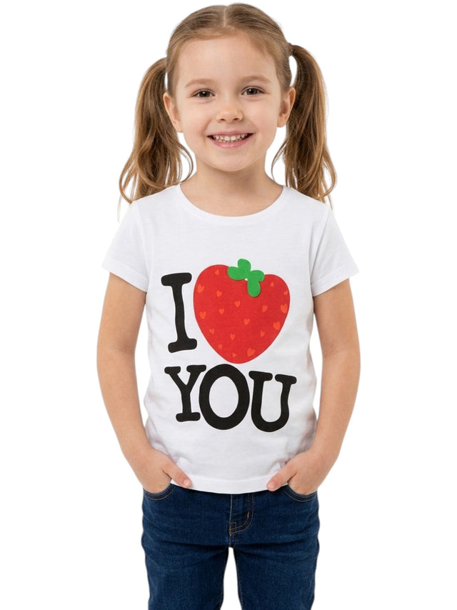 Image for Kids Girl's Printed Top,White