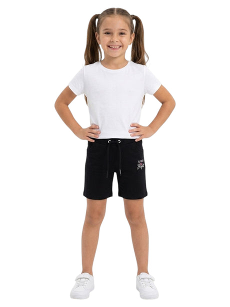Image for Kids Girl'd Printed Short,Black