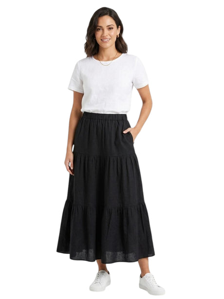 Image for Women's Plain Skirt,Black