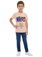 Image for Kids Boy's Printed Top,Light Apricot
