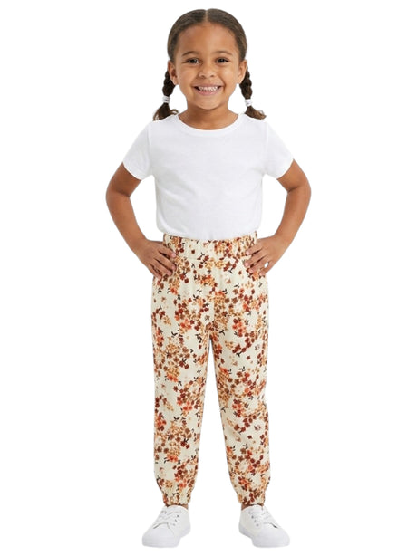 Image for Kids Girl's Printed Pant,Light Beige
