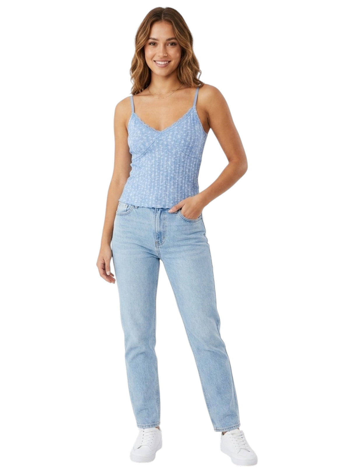 Image for Women's Textured Top,Light Blue