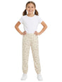 Image for Kids Girl's Printed Pant,Light Beige