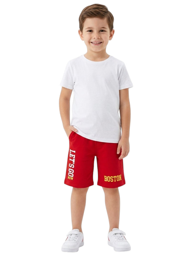 Image for Kids Boy's Printed Short,Red
