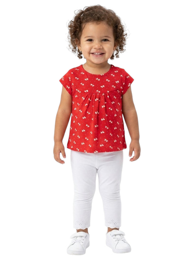 Image for Kids Girl's Printed Top,Red