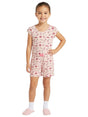 Image for Kids Girl's Printed Jumpsuit,Light Apricot