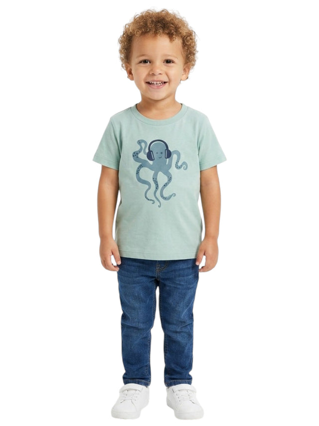 Image for Kids Boy's Printed Top,Dusty Mint