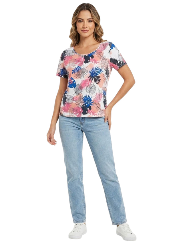 Image for Women's Printed Top,Multi