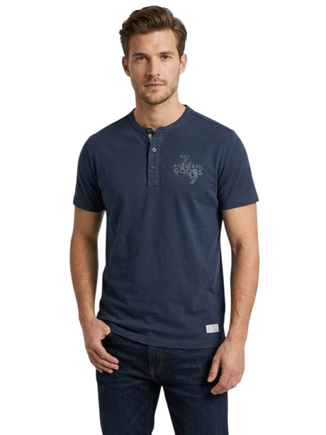 Image for Men's Printed Top,Navy