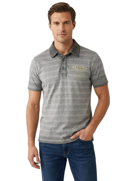 Image for Men's Printed Top,Grey