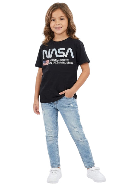 Image for Kids Girl's Brand Logo Printed Top,Black