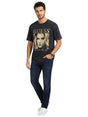 Image for Men's Brand Logo Printed Top,Black