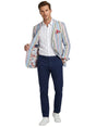 Image for Men's Striped Blazer,Multi