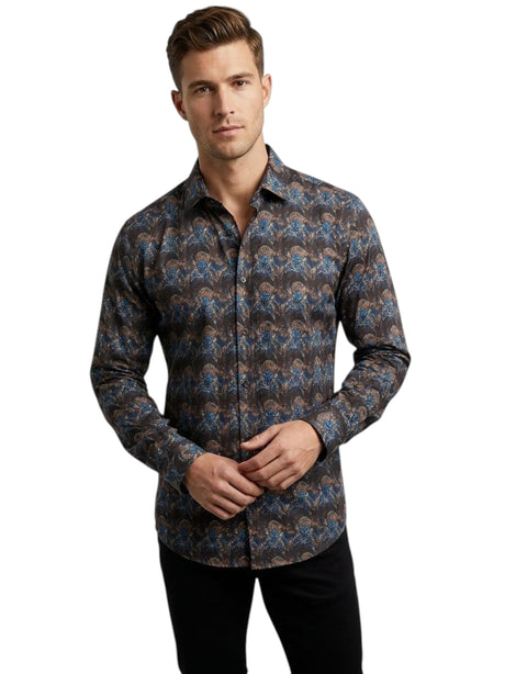 Image for Men's Printed Dress Shirt,Multi