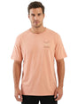 Image for Men's Printed Back Top,Coral