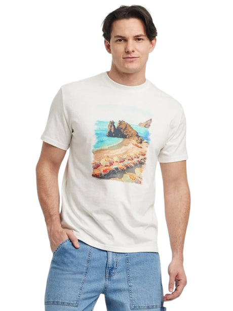 Image for Men's Printed Top,White