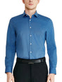 Image for Men's Printed Dress Shirt,Navy/Blue