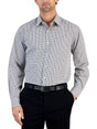 Image for Men's Plaid Dress Shirt,Blue/White