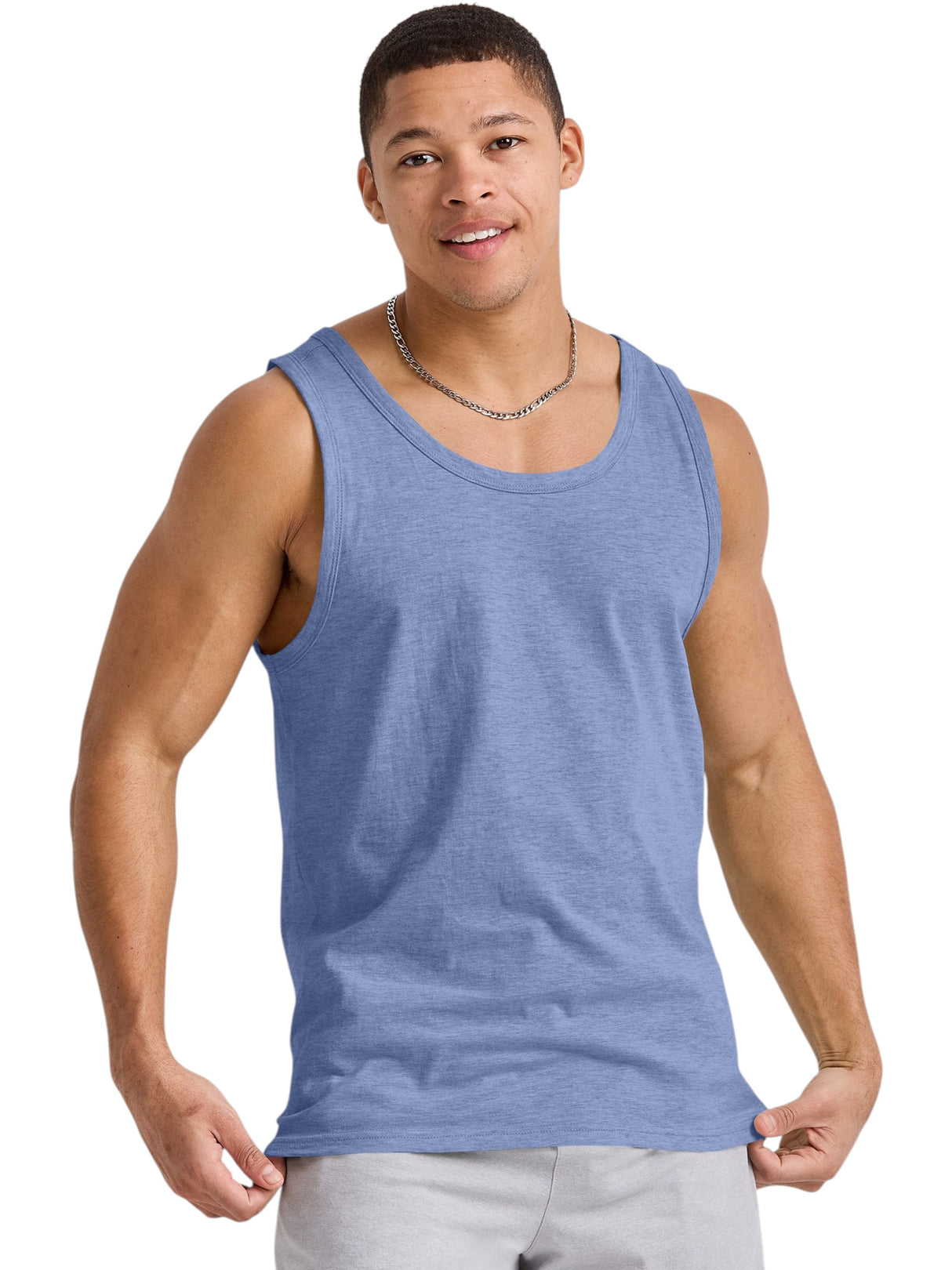 Image for Men's Heather Sport Top,Blue Lilac