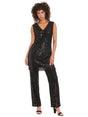 Image for Women's Sequined  Tunic Top,Black
