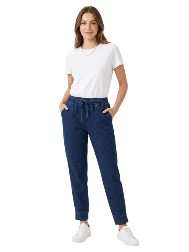 Image for Women's Plain Solid Pant,Navy