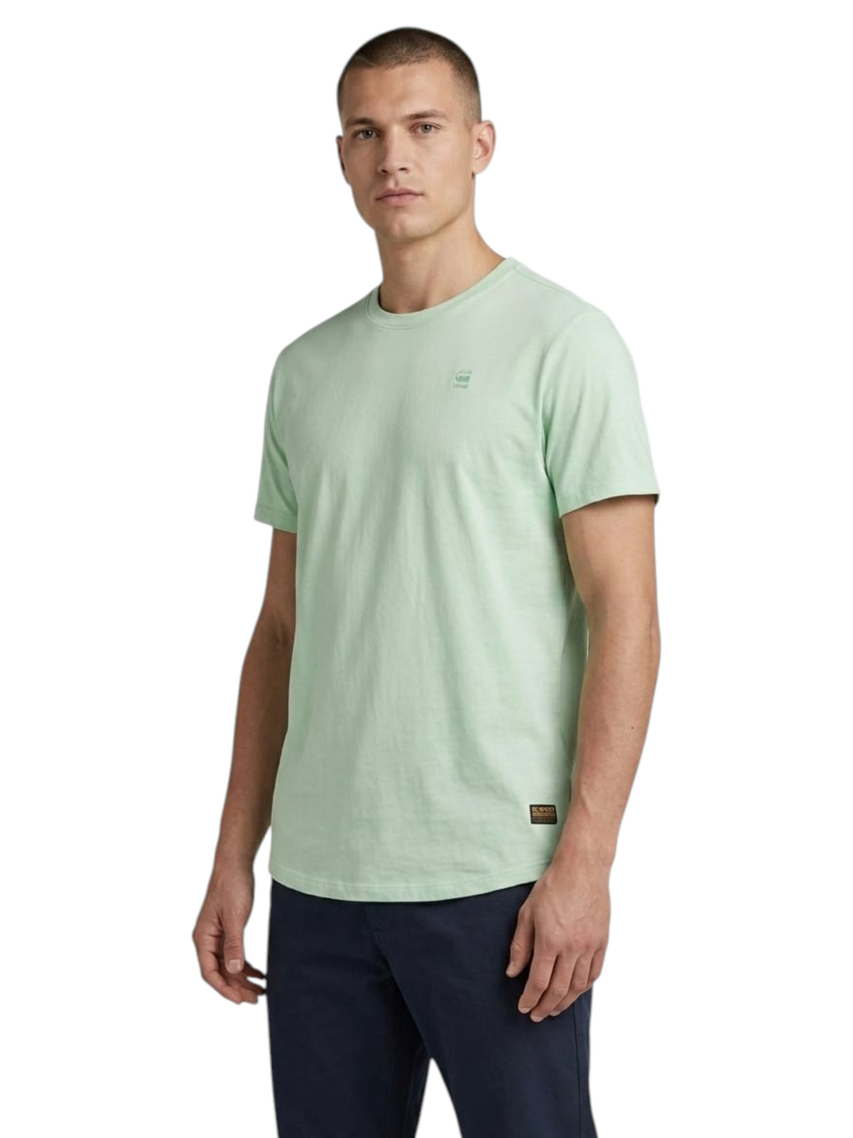 Image for Men's Plain Solid Top,Mint Green