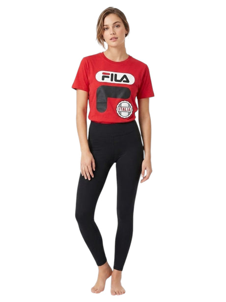 Image for Women's Brand Logo Printed Top,Red