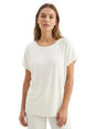 Image for Women's Plain Solid Top,Off White