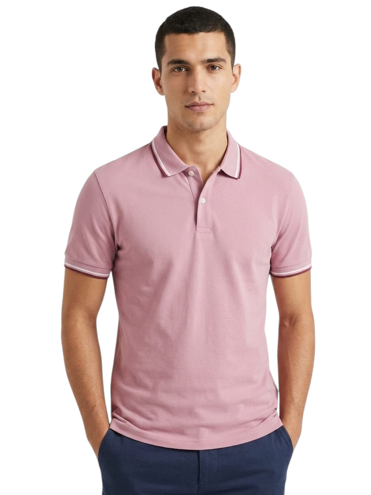 Image for Men's Plain Solid Top,Pink