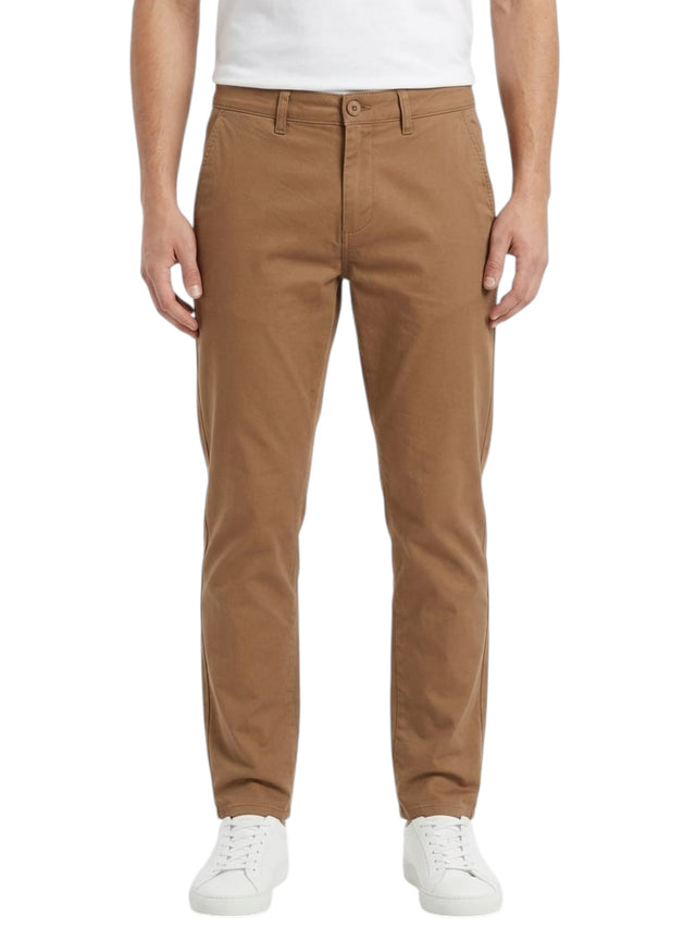 Image for Men's Plain Solid Pant,Light Brown 