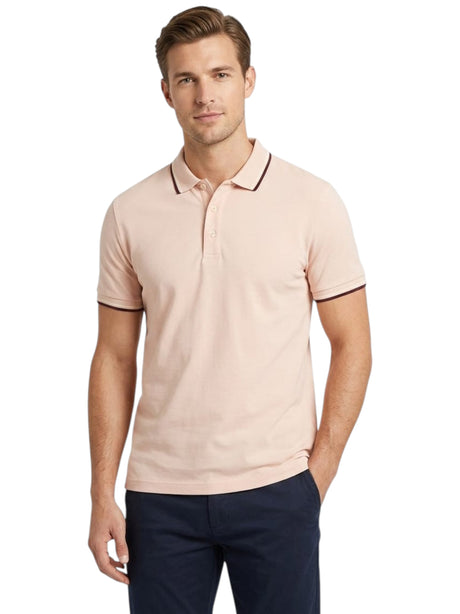 Image for Men's Plain Solid Top,Light Pink