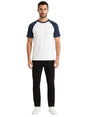 Image for Men's Colorblocked Top,White/Navy