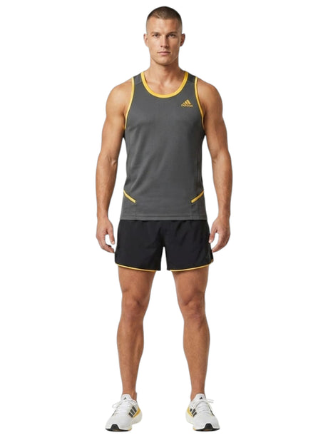 Image for Men's Brand Logo Printed  Sport Top,Dark Grey