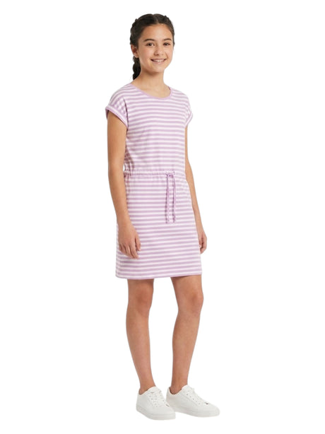 Image for Kids Girl's Striped Dress,Purple/White