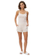 Image for Women's Heart Printed Sleepwear Top,Light Beige