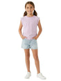 Image for Kids Girl's Striped Top,Purple/White