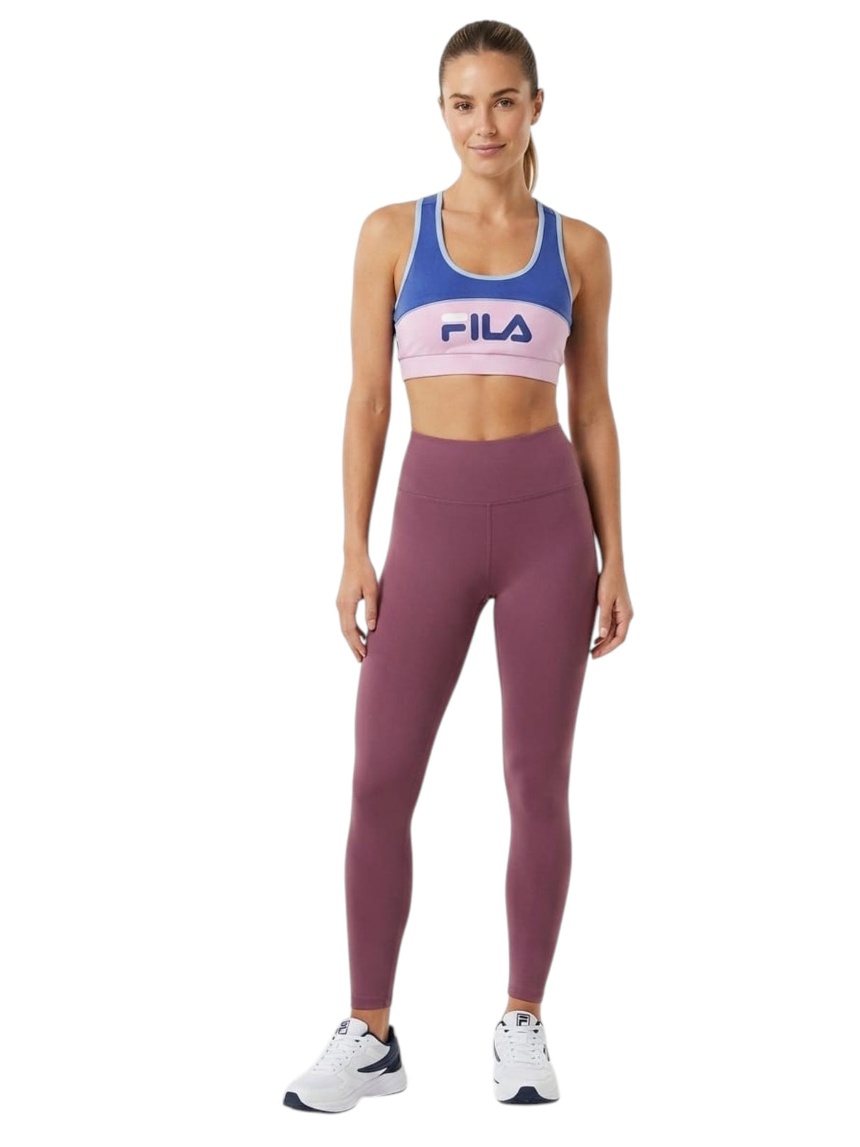 Image for Women's Colorblocked Sport Top,Dark Purple/Pink