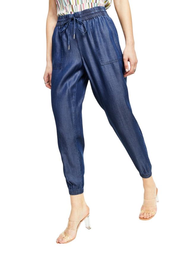 Image for Women's Plain solid Pant,Light Navy
