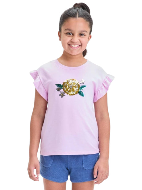 Image for Kids Girl's Printed Top,Light Purple