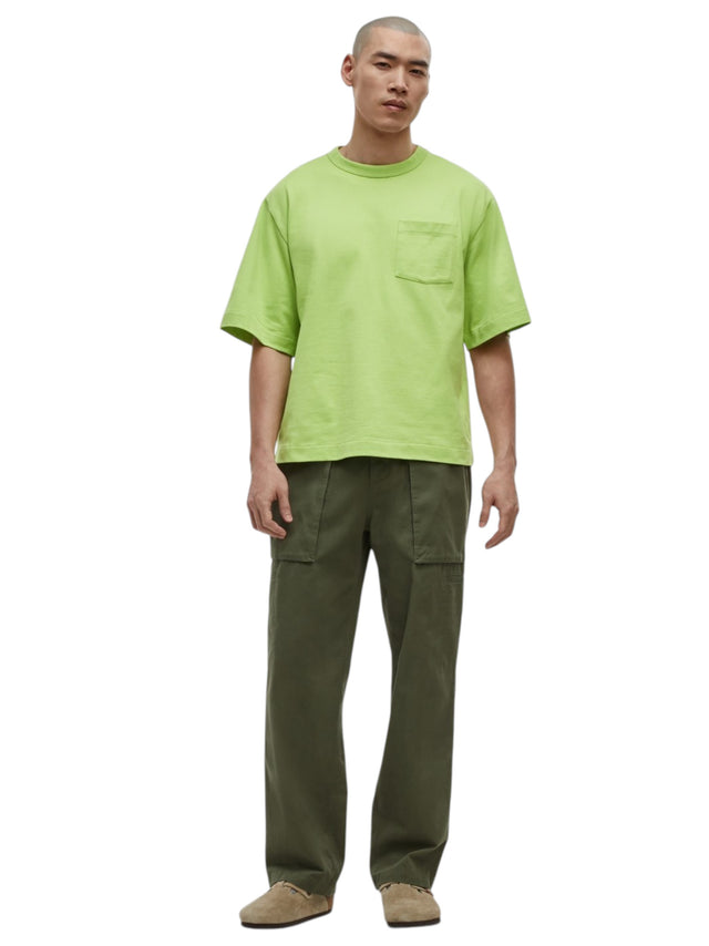Image for Men's Plain Solid Top,Light Green