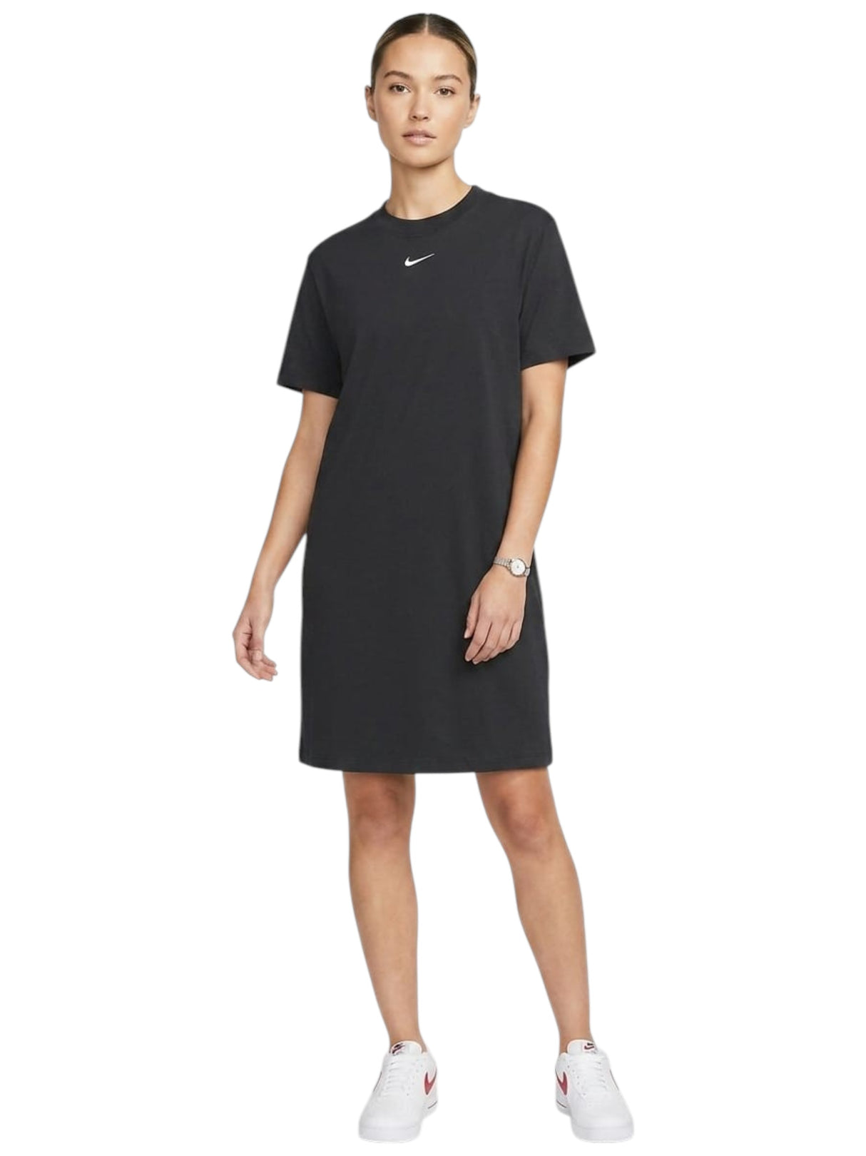 Image for Women's Plain Solid Dress,Black