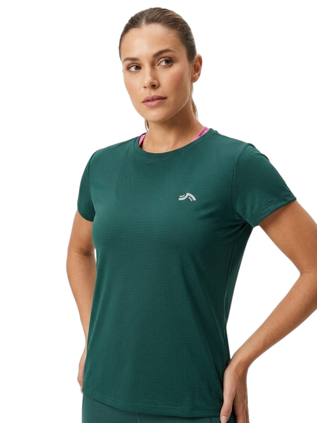 Image for Women's Plain Solid Sport Top,Dark Green