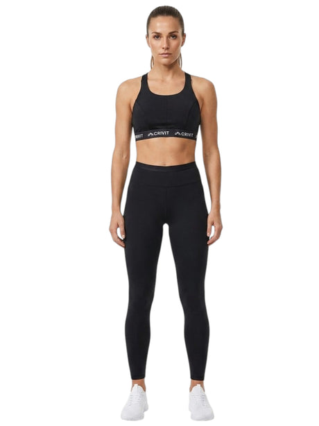 Image for Women's Brand Logo Printed Sport Bra,Black